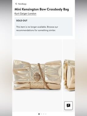 NWT Kensington Bow Crossbody Bag
Kurt Geiger London